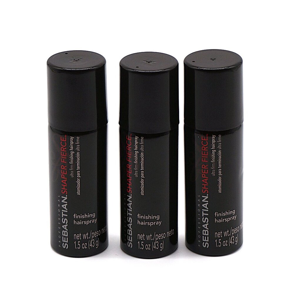 Sebastian Shaper Fierce Hairspray 1.5 oz Travel Size 3-Pack NEW